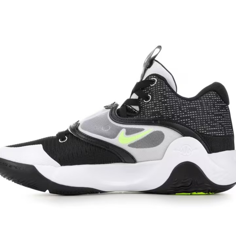 🔥🏀 NEW Nike KD Trey 5 X Basketball Shoes WHITE/BLACK/VOLT Mens 11.5 DD9538-007 - Picture 4 of 8